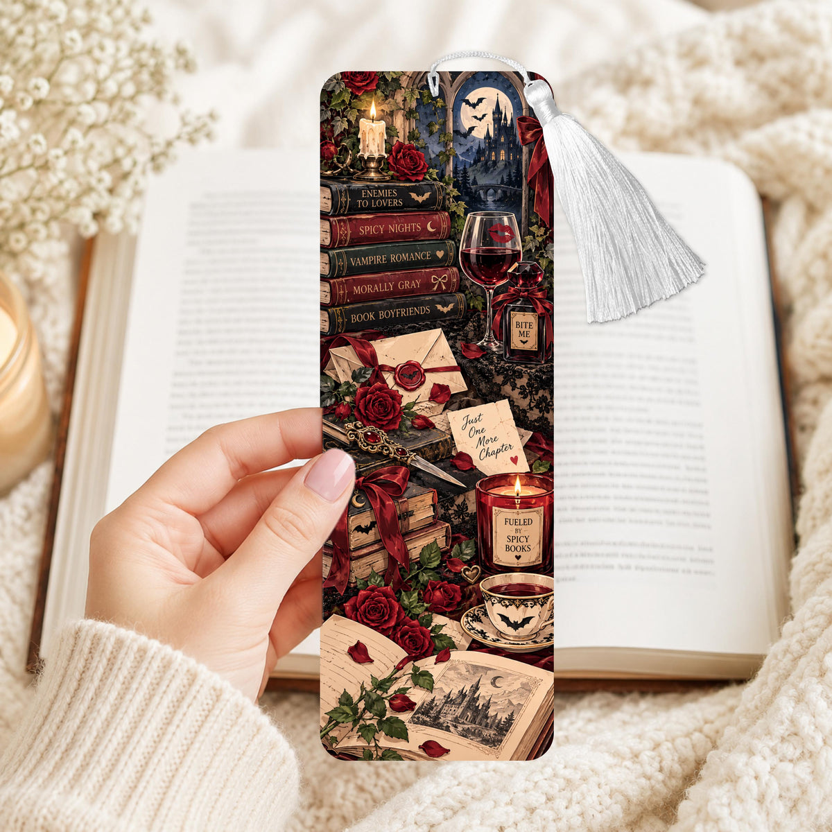 Dark Romance Aluminum Bookmark